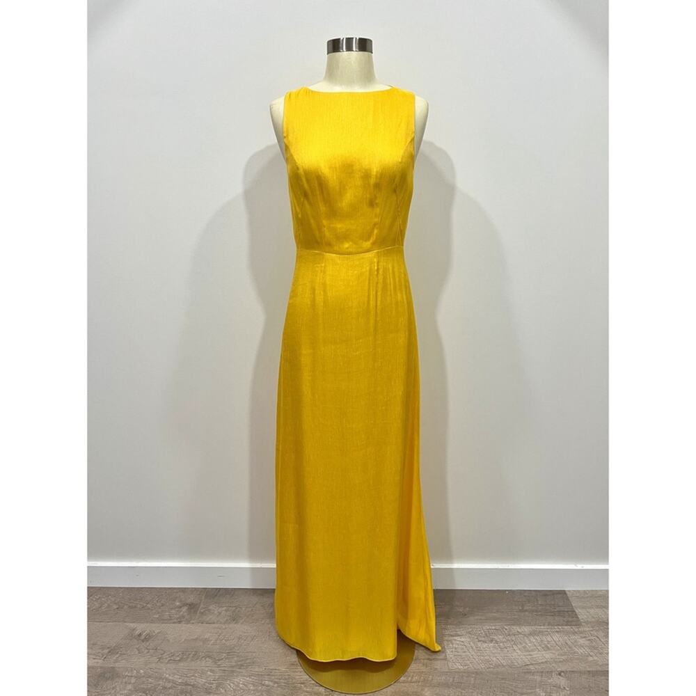 Jenni Kayne Golden Yellow Open Back Maxi Dress - Picture 10 of 15